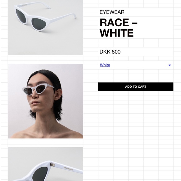 Han Kjobehavn Race Sunglasses in Grey Transparent - Picture 8 of 11